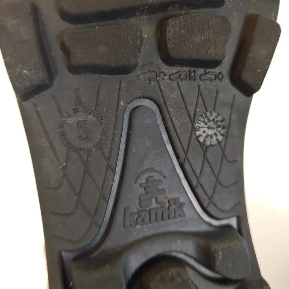 Kamik Footwear Snobuster1 Insulated Snow black Waterproof Rubber Rain Boots Sz 5